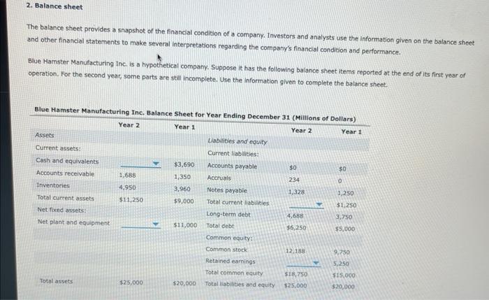 what does the balance sheet provide a snapshot of