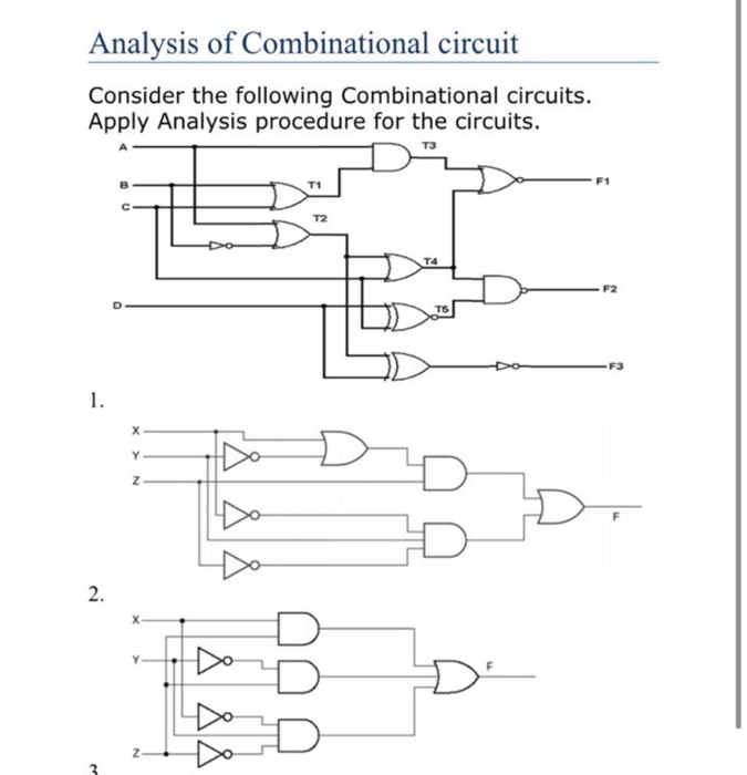 Solved Analysis Of Combinational Circuit Consider The | Chegg.com