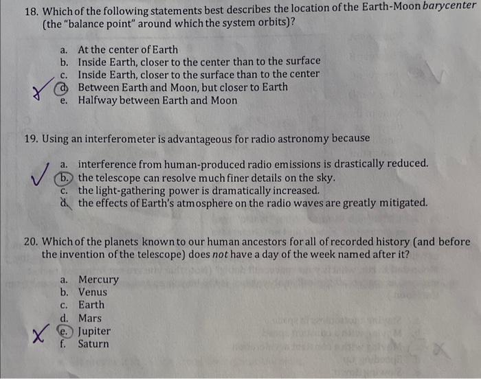 Solved 18. Which of the following statements best describes | Chegg.com