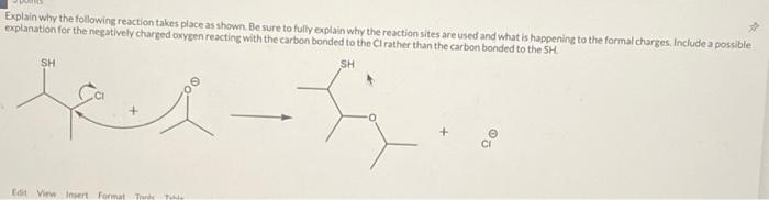 Solved Explain why the following reaction takes place as | Chegg.com