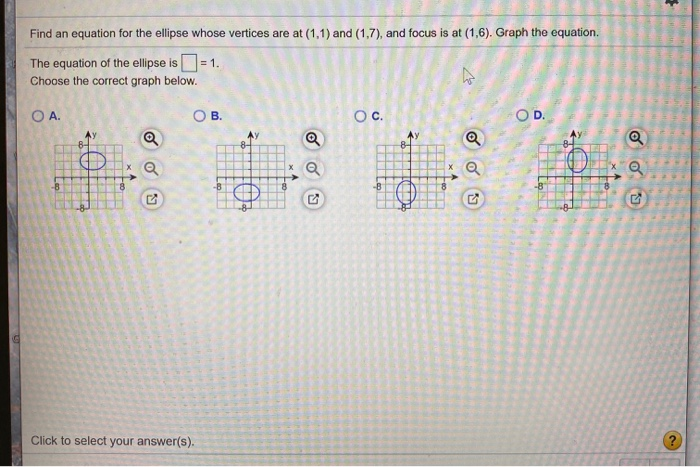 Solved Find an equation for the ellipse whose vertices are | Chegg.com