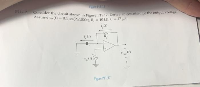Solved P11.17 Figure PG Consider the circuit shown in Figure | Chegg.com