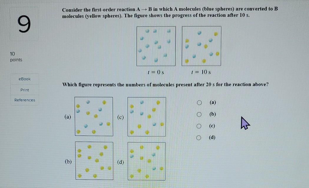 Solved Consider the first-order reaction AB in which A | Chegg.com