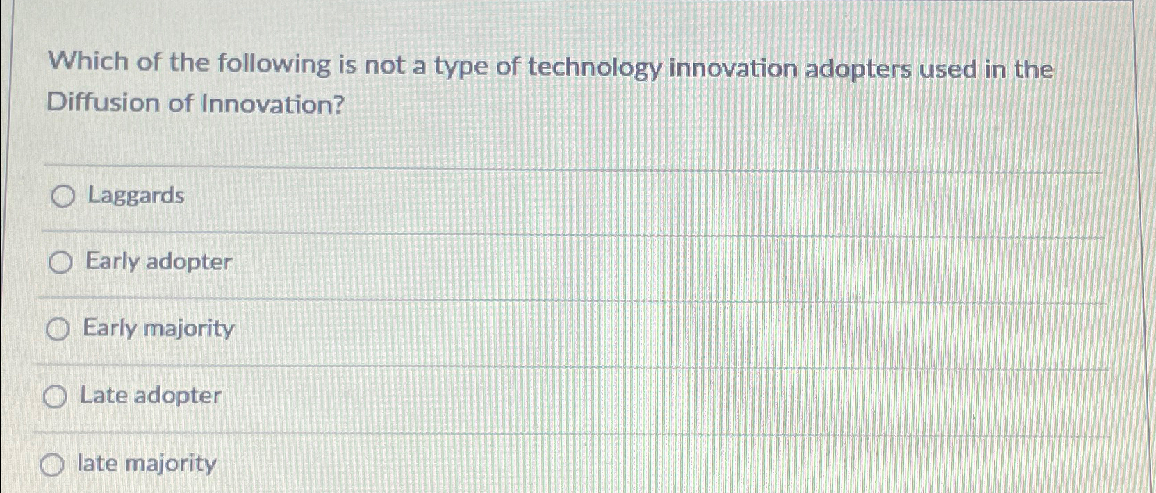 Solved Which of the following is not a type of technology