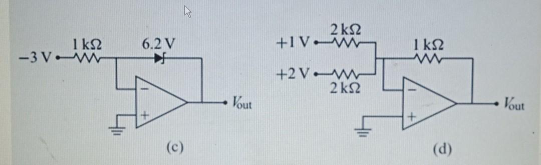 Solved Determine the output voltage for each circuit (c), | Chegg.com
