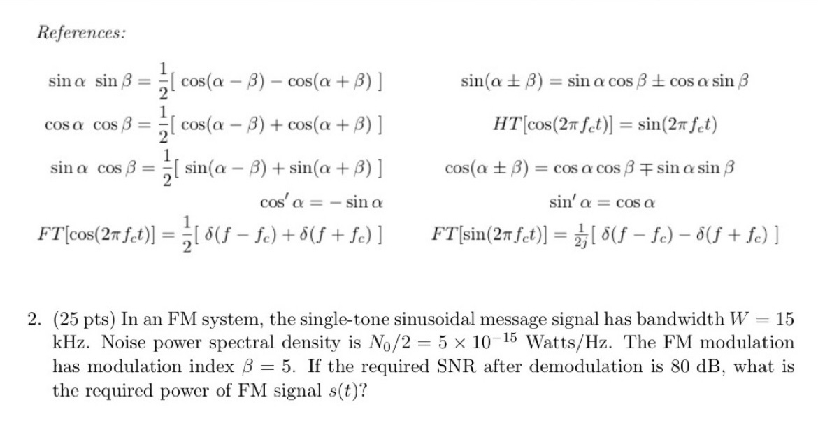 Solved The subject is Electrical Engineering Communication | Chegg.com