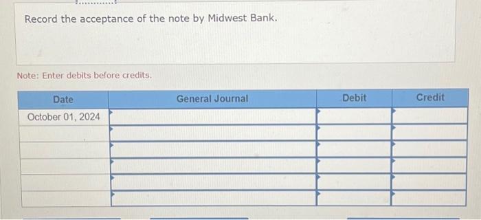 Solved Problem 8-2A (Algo) Record notes payable and notes | Chegg.com