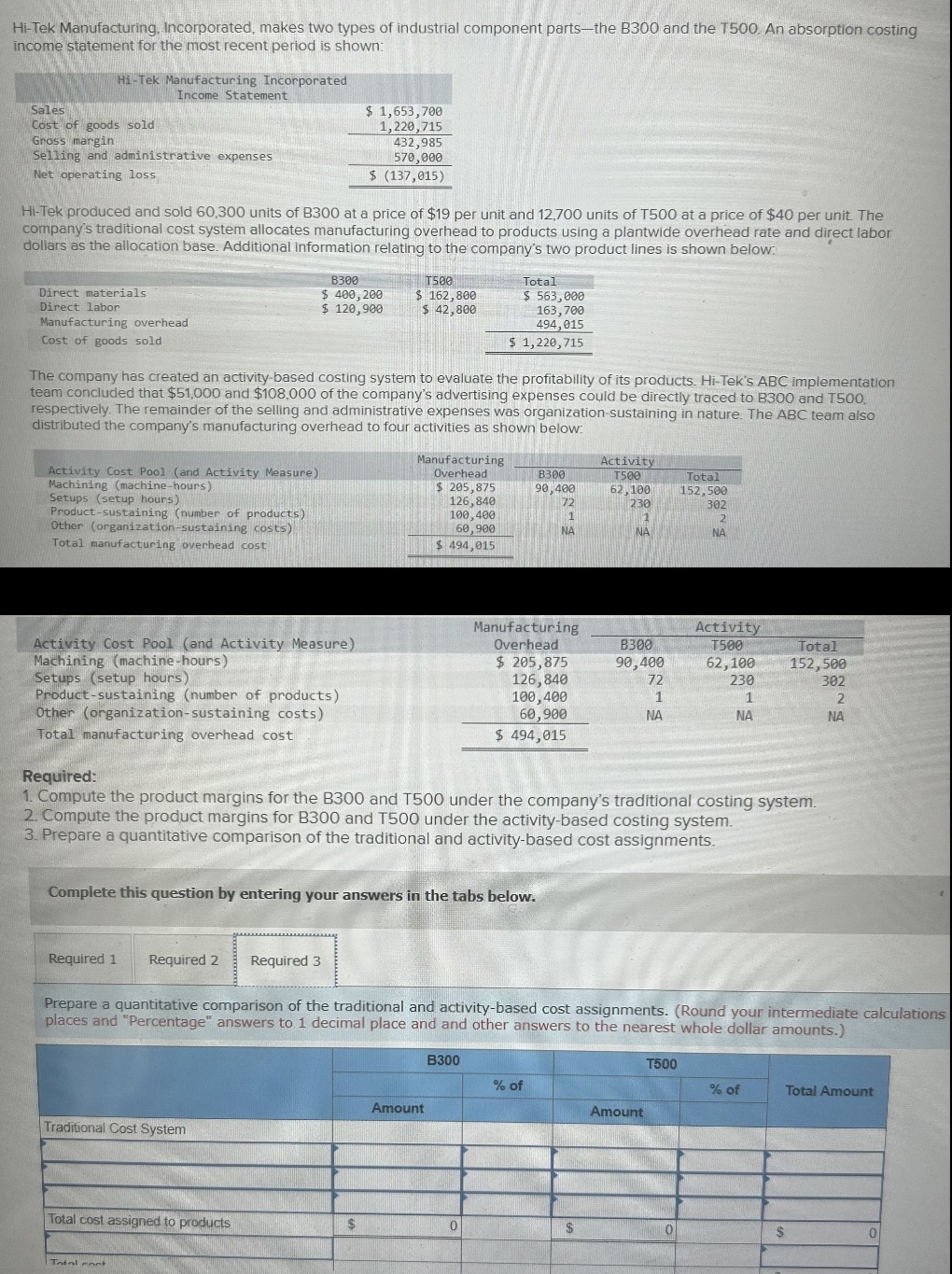 Solved Please answer all of the following required questions | Chegg.com