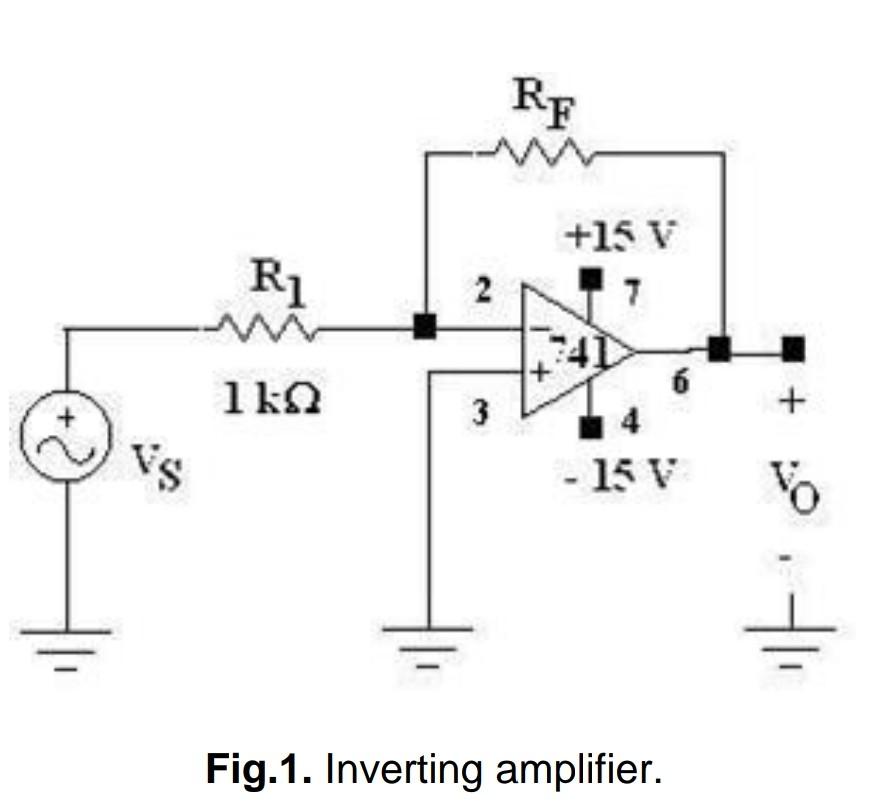 Solved To investigate an operational amplifier used as an | Chegg.com image.