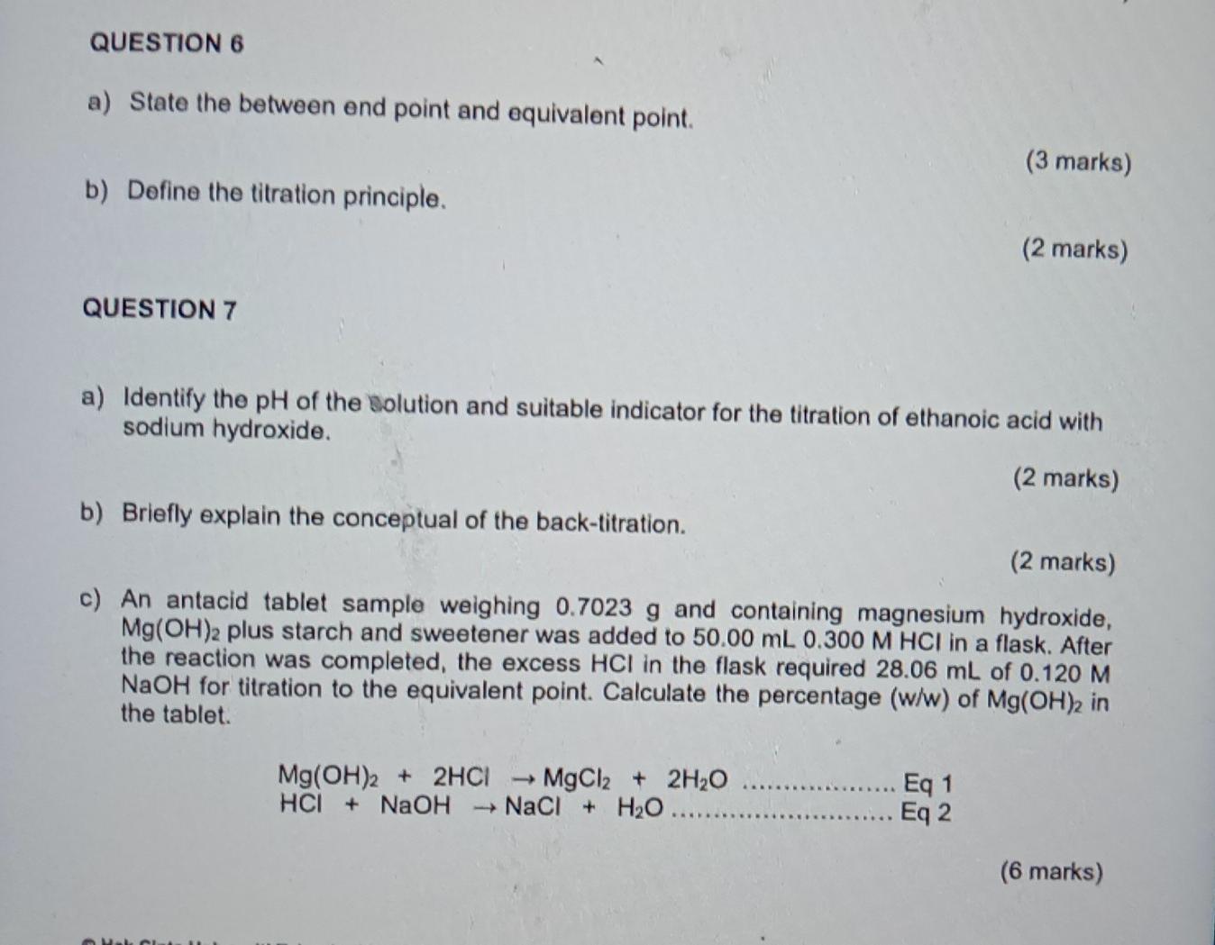 analytical chemistry nptel assignment answers