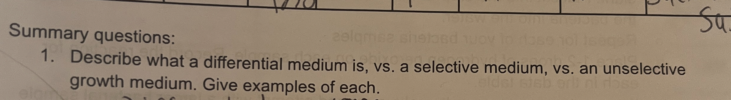 Solved Summary questions:Describe what a differential medium | Chegg.com