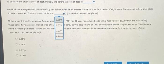 solved-to-calculate-the-after-tax-cost-of-debt-multiply-the-chegg