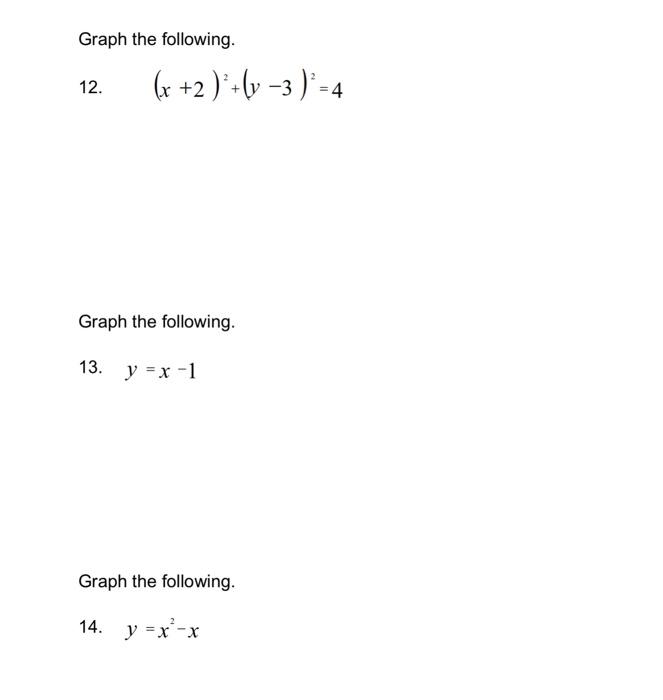 x 2 2 y 3 2 9 graph