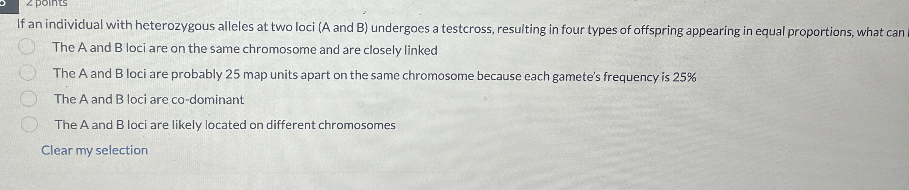 Solved If an individual with heterozygous alleles at two | Chegg.com