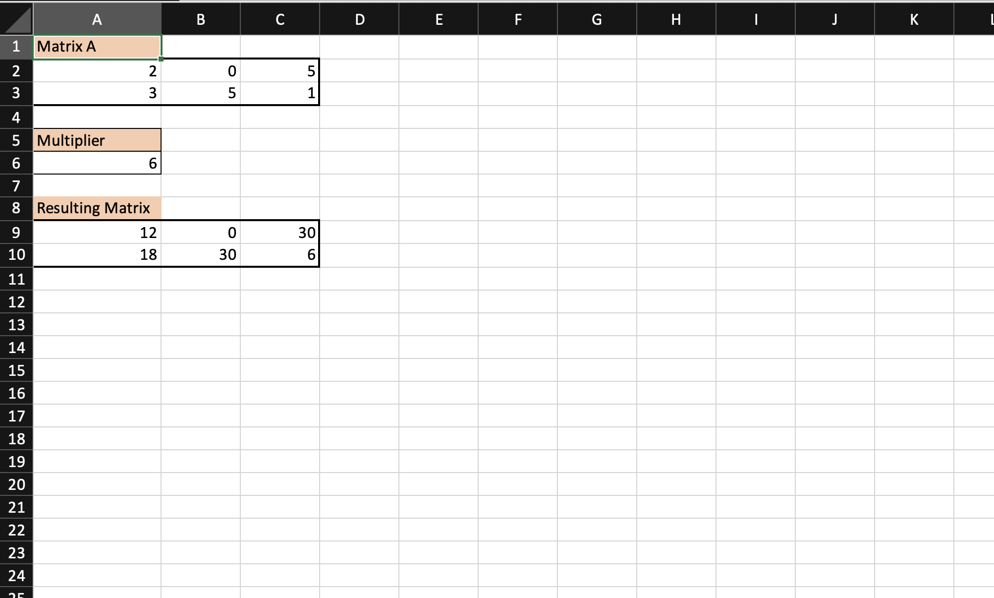 Unit Typematrix Excel Solved Use the data on sheet Matrices from workbook Arrays | Chegg.com