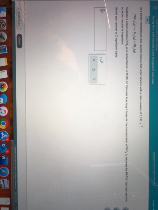 Solved Using and second order integrated rate laws At a | Chegg.com