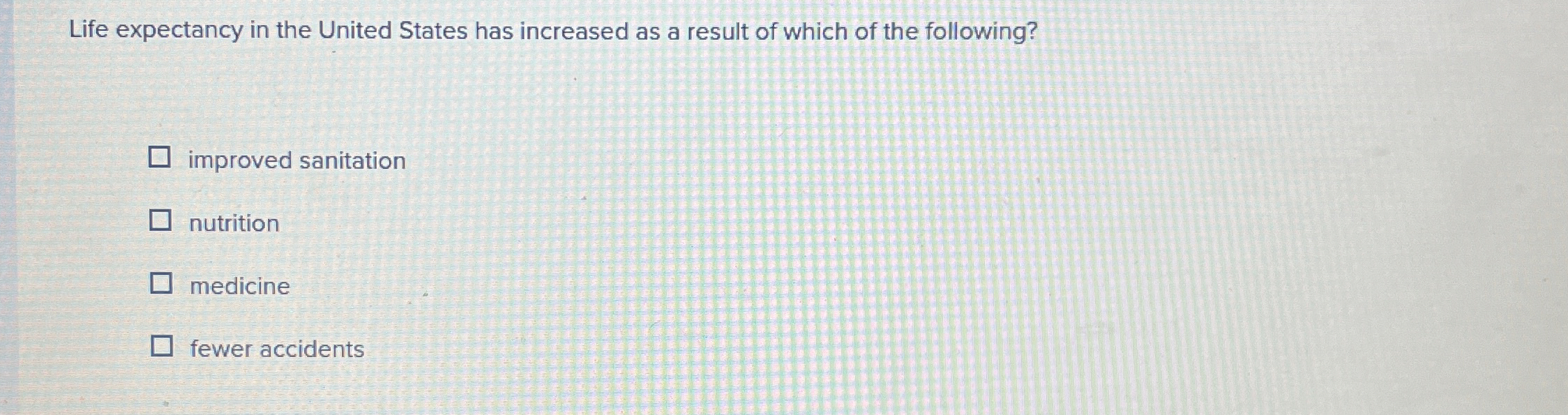 Solved Life expectancy in the United States has increased as