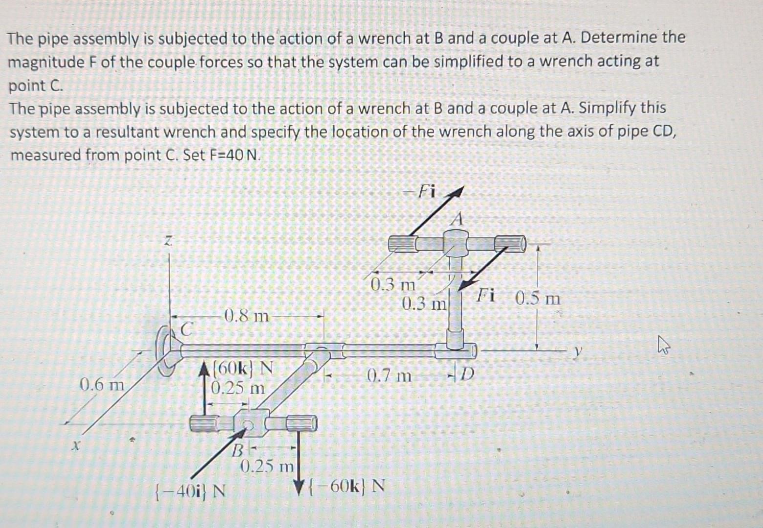 solved-the-pipe-assembly-is-subjected-to-the-action-of-a-chegg