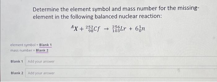 how do you determine mass of an element