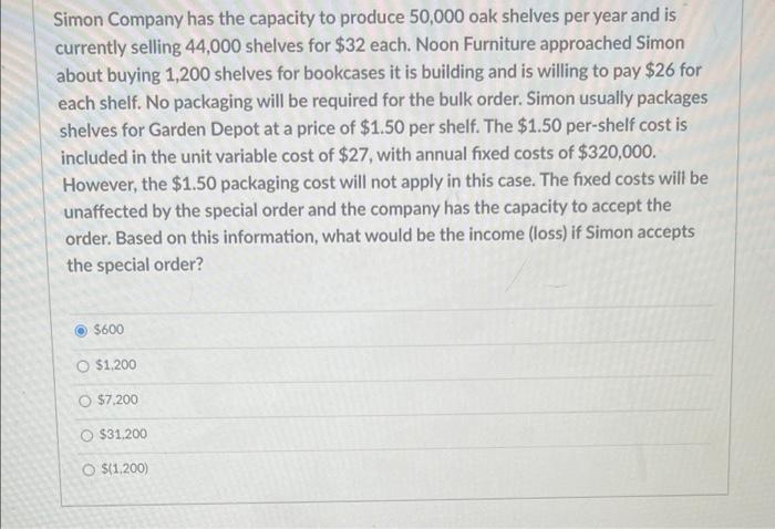 solved-simon-company-has-the-capacity-to-produce-50-000-oak-chegg