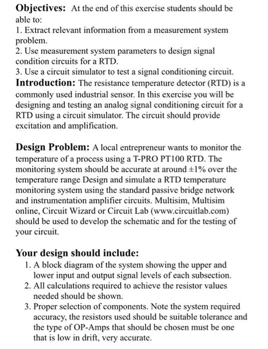 Solved Objectives: At the end of this exercise students | Chegg.com