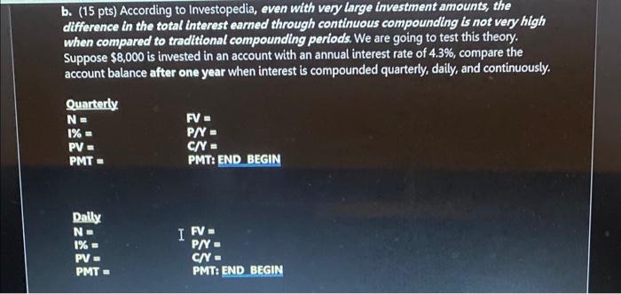 Solved B. (15 Pts) According To Investopedia, Even With Very | Chegg.com