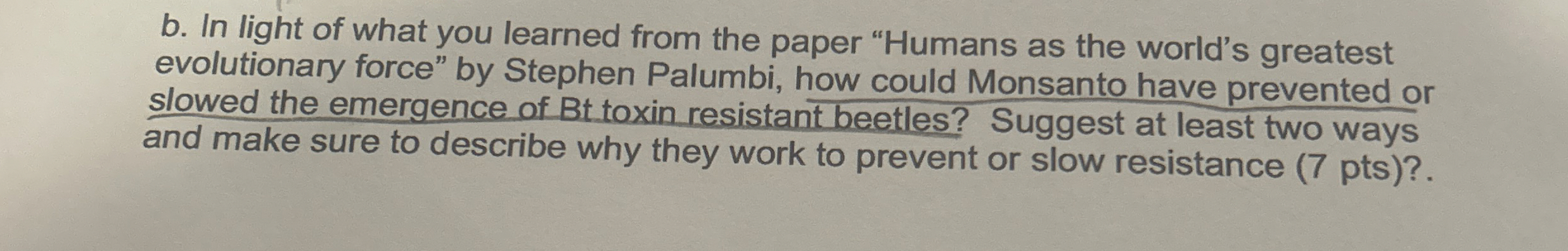 Solved b. ﻿In light of what you learned from the paper | Chegg.com