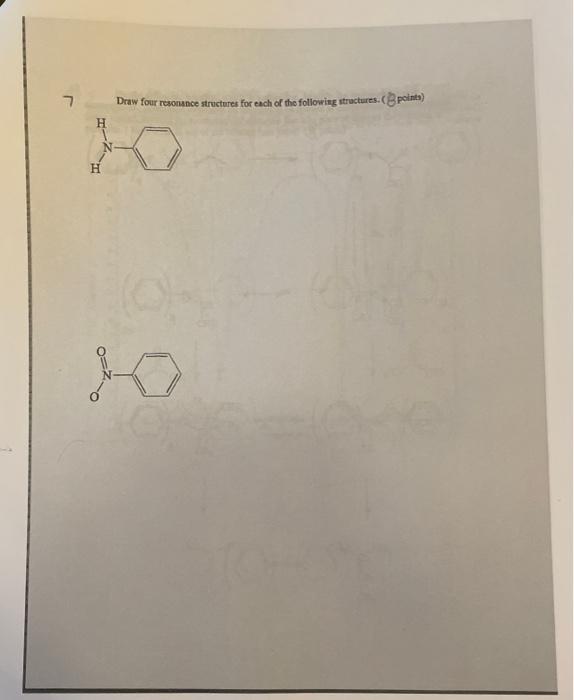 Solved 그 Draw four resonance structures for each of the | Chegg.com