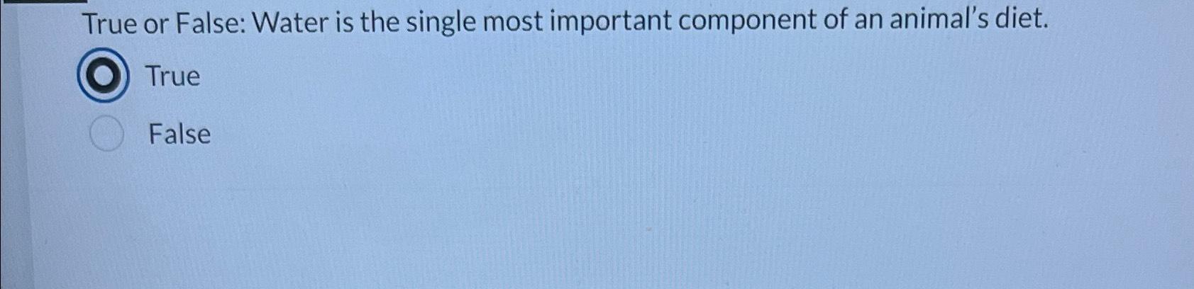 water is an example of an element true or false