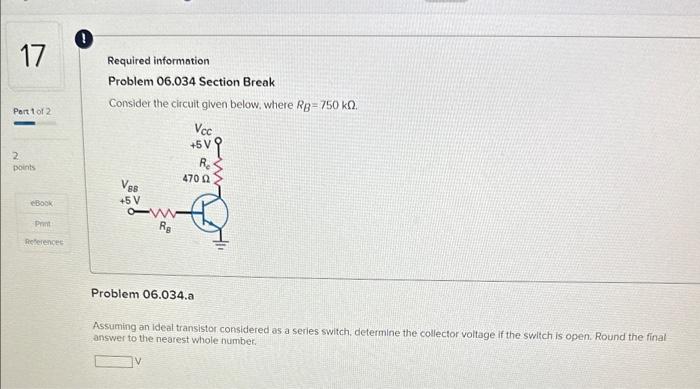 Solved Required Information Problem 06.034 Section Break | Chegg.com