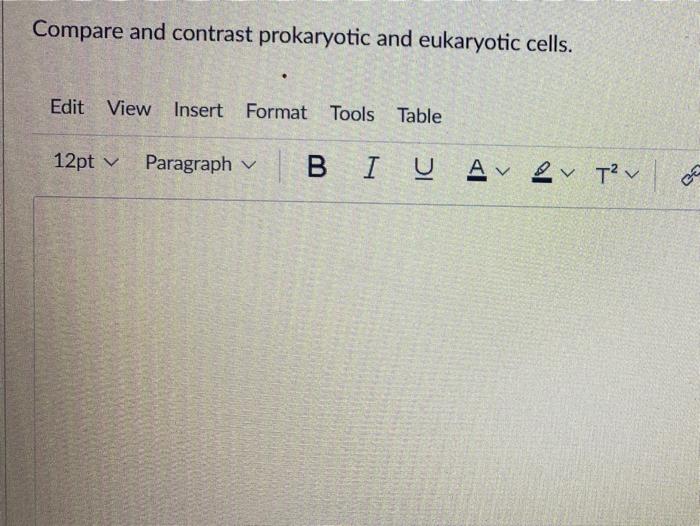 Solved Compare and contrast prokaryotic and eukaryotic | Chegg.com