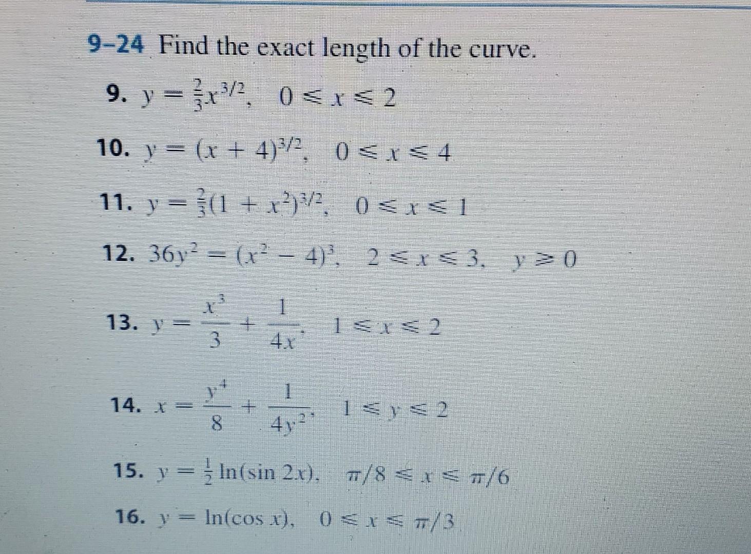solved-9-24-find-the-exact-length-of-the-curve-9-chegg