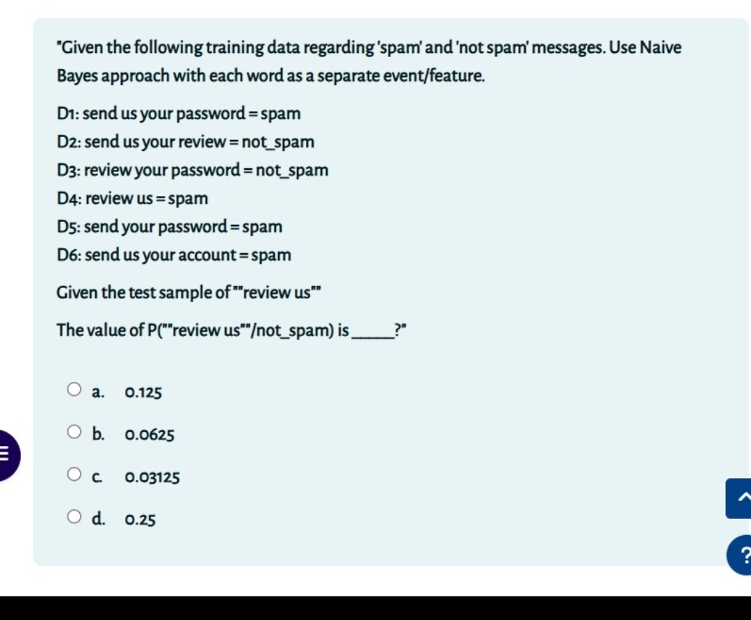 Solved Given The Following Training Data Regarding Spam Chegg Solved Given The Following Training Data Regarding Spam Chegg