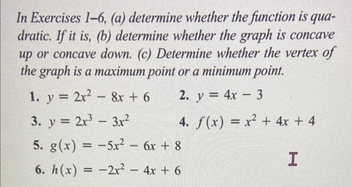 Solved a a In Exercises 1–6, (a) determine whether the | Chegg.com