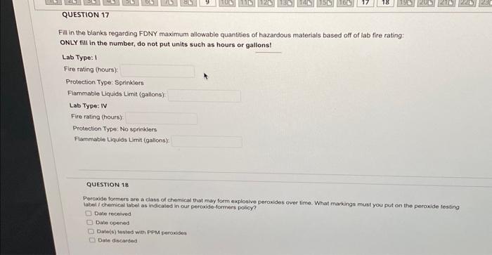 Solved Filt in the blanks regarding FDNY maximum allowable | Chegg.com