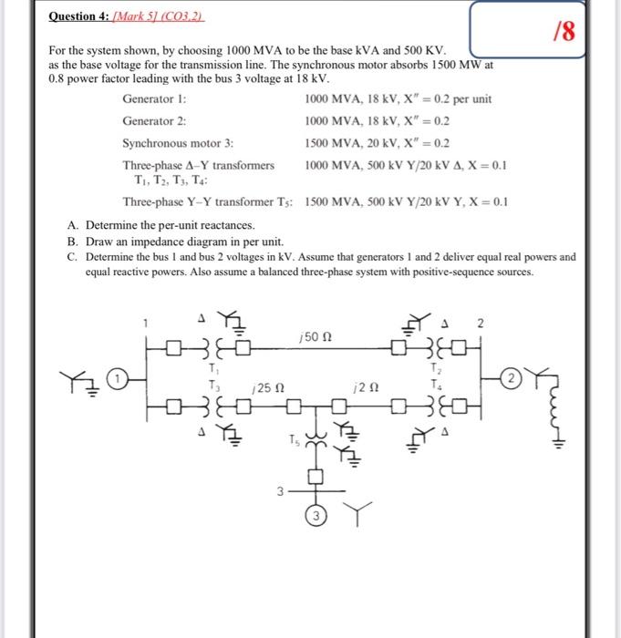 Solved Question 4: /Mark 5) (CO3.2) 78 For the system shown, | Chegg.com