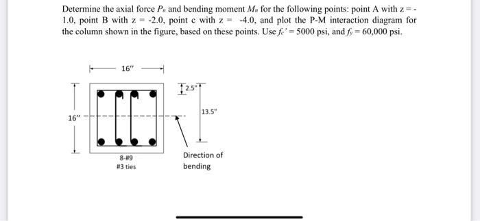 Solved Determine the axial force Pn and bending moment Mn | Chegg.com