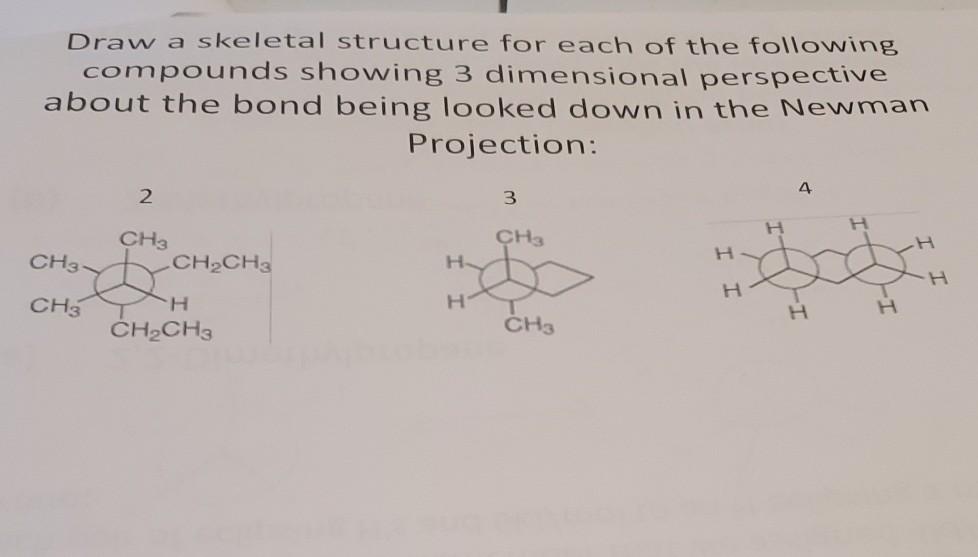 Solved Draw A Skeletal Structure For Each Of The Following | Chegg.com