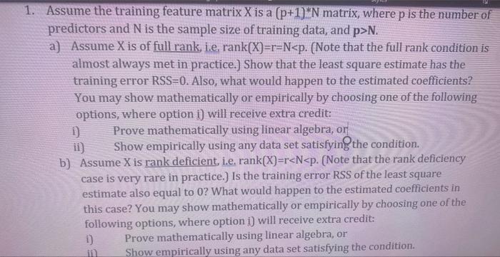 solved-1-assume-the-training-feature-matrix-x-is-a-p-1-n-chegg