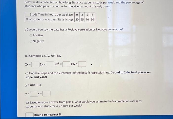 Solved Below is data collected on how long Statistics | Chegg.com