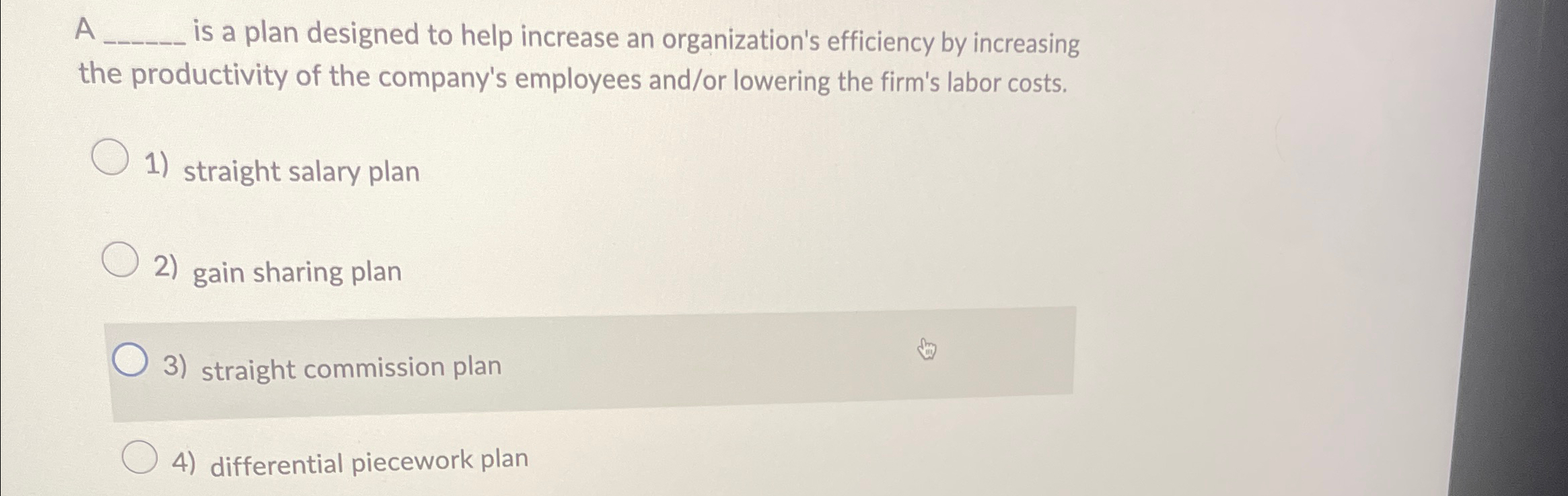 Solved A q, ﻿is a plan designed to help increase an