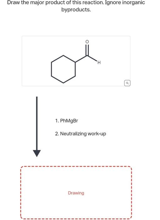 Solved Draw the major product of this reaction. Ignore | Chegg.com