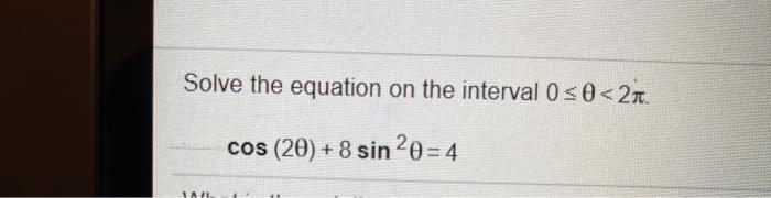 Solved Solve the equation on the interval 0 s0