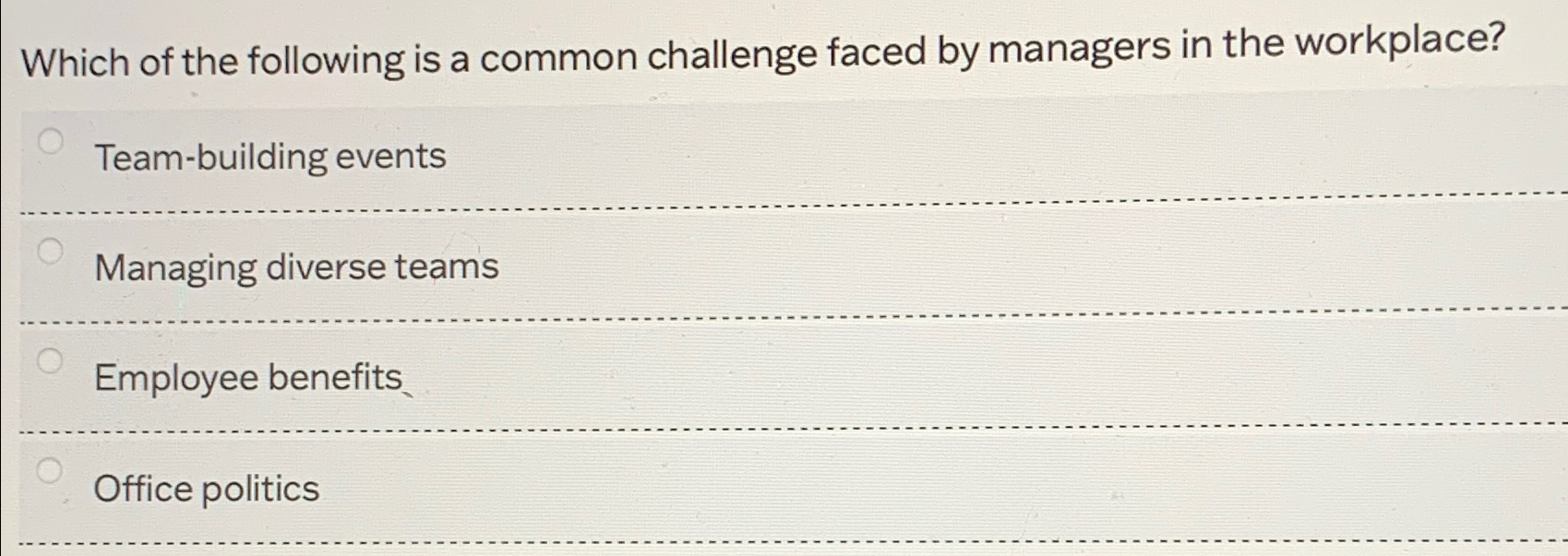 Solved Which of the following is a common challenge faced by | Chegg.com