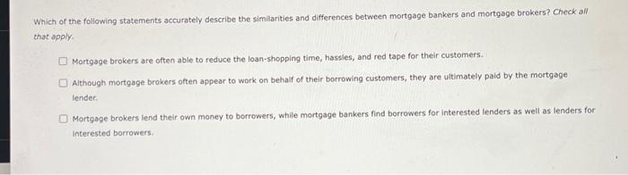 Solved Which of the following statements accurately describe | Chegg.com