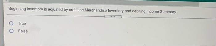 Solved The Merchandise Account Normally Has A Credit Chegg