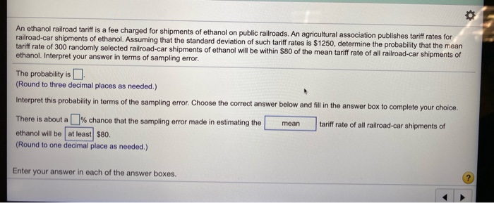 solved-an-ethanol-railroad-tariff-is-a-fee-charged-for-chegg