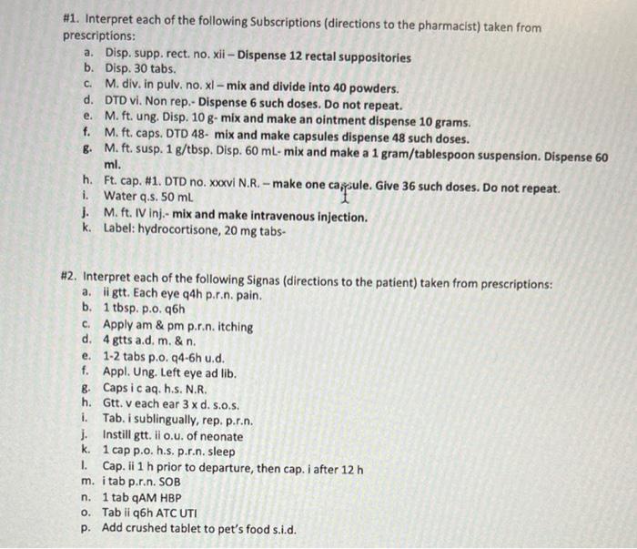 Solved Answer In 1 B, I And K Also Answer 2 And 3 Answer In | Chegg.com