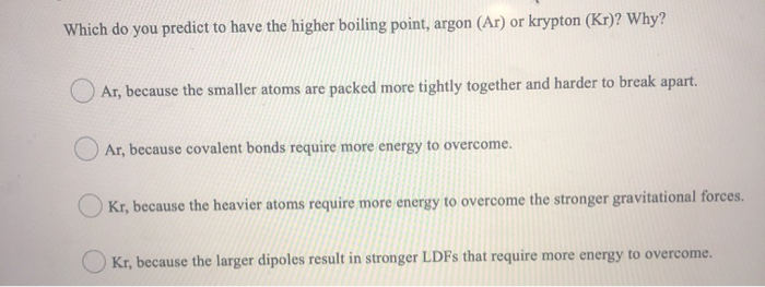 Solved which do you predict to have the higher boiling | Chegg.com