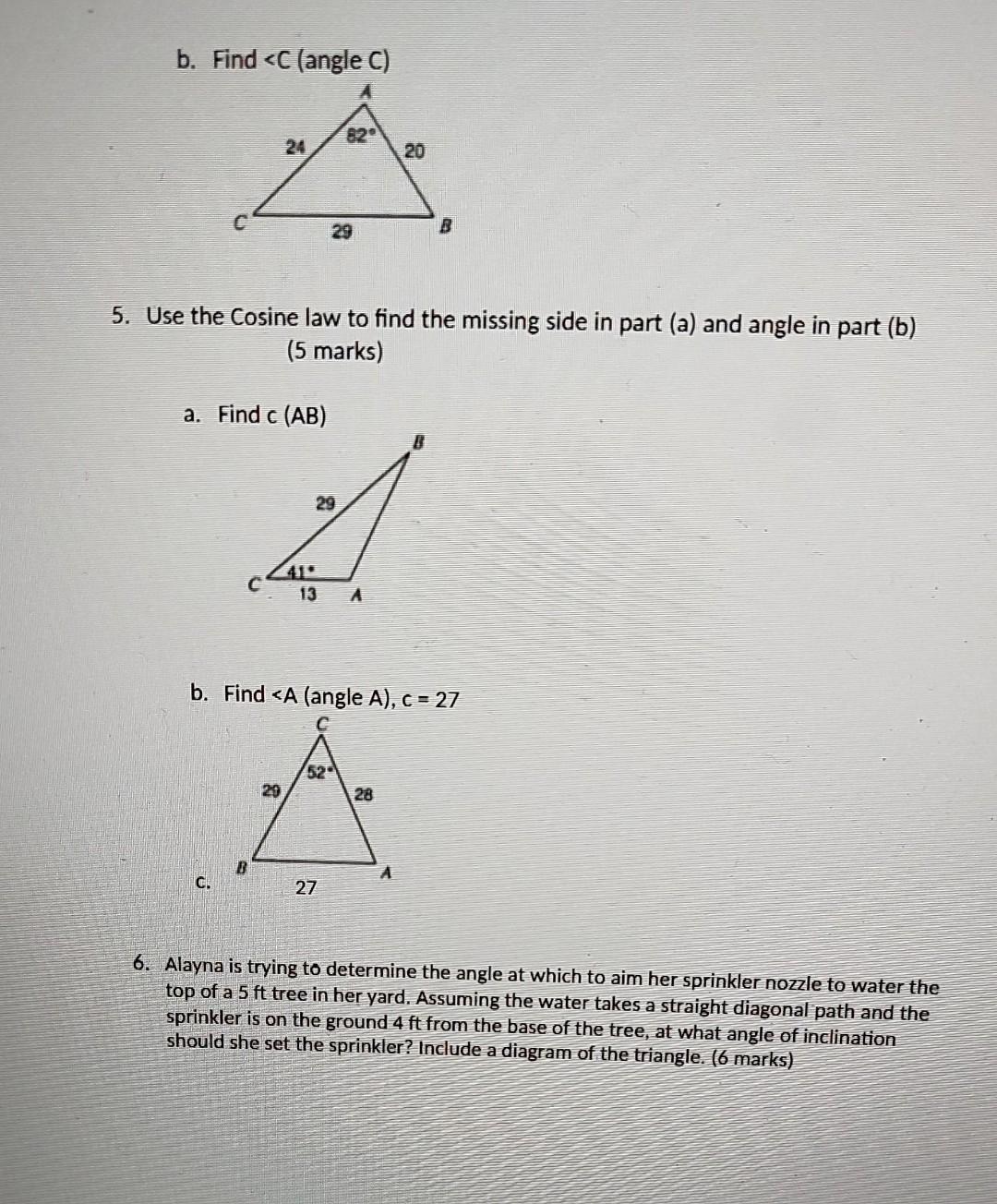 Solved B. Find | Chegg.com